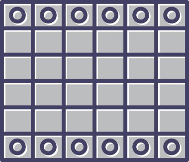 Eşsiz Satranç Tahtası Vektör Simgesi