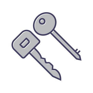 İki anahtarın satır vektörü simgesi