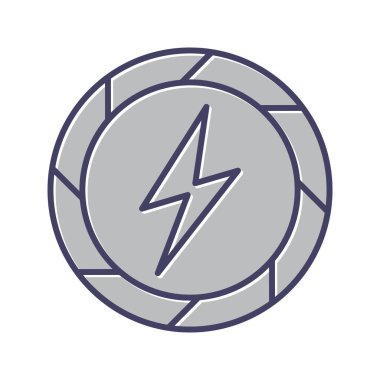 Eşsiz Elektrik Geçerli Satır Vektörü Simgesi