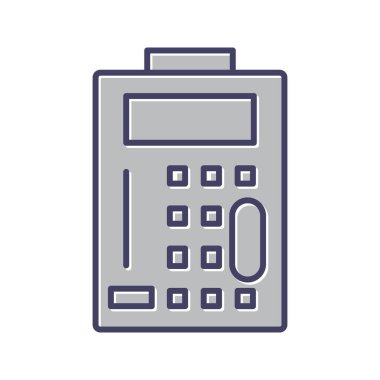 Benzersiz ATM Servis Satır Vektörü Simgesi