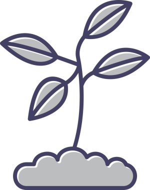 Eşsiz Bitki Vektör Satırı Simgesi