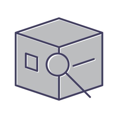 Eşsiz İzleme Satırı Vektörü Simgesi