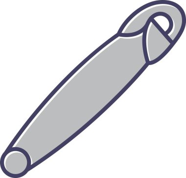 Eşsiz Güvenlik İğnesi Satır Vektörü Simgesi