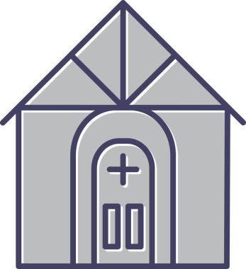 Eşsiz Ev Vektör Satırı Simgesi