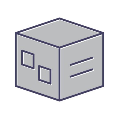 Eşsiz Paketleme Satır Vektörü Simgesi