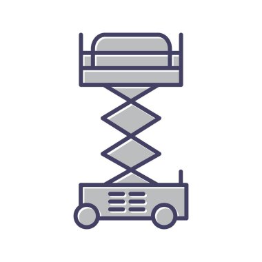 Eşsiz Kaldıraç Turna Çizgisi Vektör Simgesi