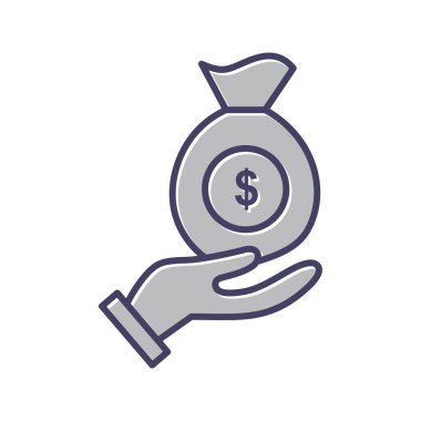 Eşsiz Yatırım Satır Vektörü Simgesi