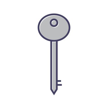 Eşsiz Anahtar Satır Vektörü Simgesi