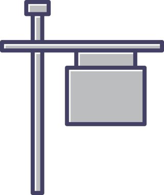 Benzersiz Posta İmza Satırı Vektörü Simgesi