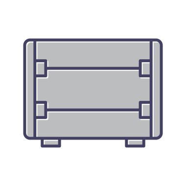 Eşsiz Karbon Isıtıcı Satır Vektörü Simgesi