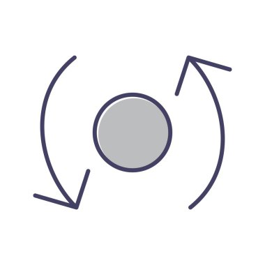 Eşsiz Senkronizasyon Satır Vektörü Simgesi