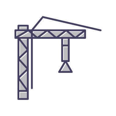 Eşsiz Turna Çizgisi Vektör Simgesi