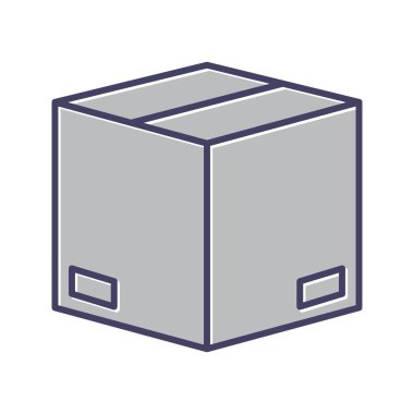 Eşsiz Paket Vektör Satırı Simgesi