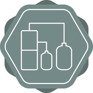 Eşsiz Hava İstasyonu Satır Vektörü Simgesi