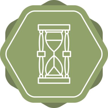 Eşsiz Kum Saçı Satır Vektörü Simgesi