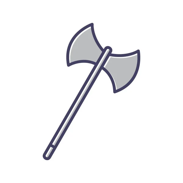 Einzigartiges Axe Line Vector Icon — Stockvektor