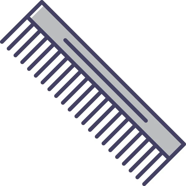 Ikona Jedinečného Vektoru Comb Line — Stockový vektor