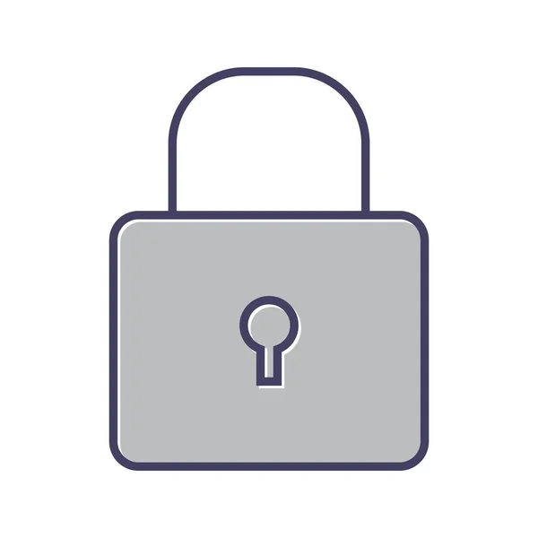 Beautiful Lock Line Vector Icon — Stock Vector