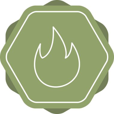 Ateş hattı vektör simgesini ateşle