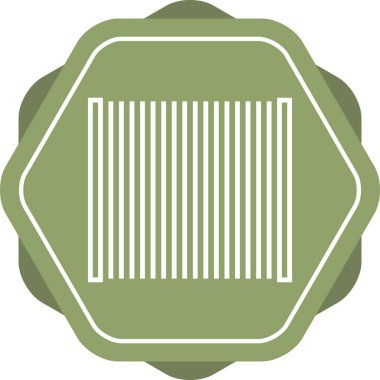 Eşsiz Barkod satır vektör simgesi