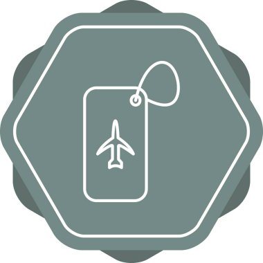 Eşsiz Sandık Etiketi Satır Vektörü Simgesi