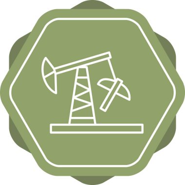 Eşsiz Derrick Satır Vektörü Simgesi