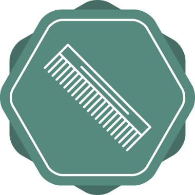 Eşsiz Tarak Satır Vektörü Simgesi