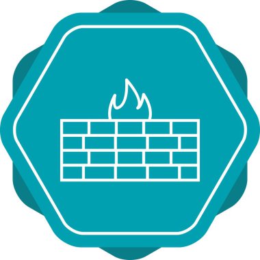 Firewall 'ın eşsiz çizgi simgesi