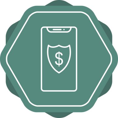 Eşsiz Sigorta Satır Vektörü Simgesi