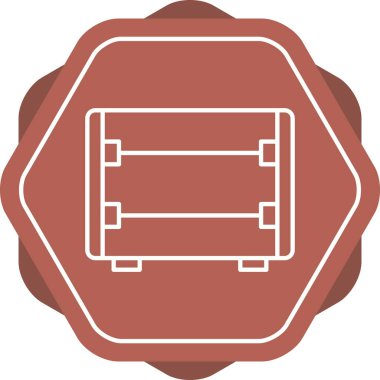 Eşsiz Karbon Isıtıcı Satır Vektörü Simgesi