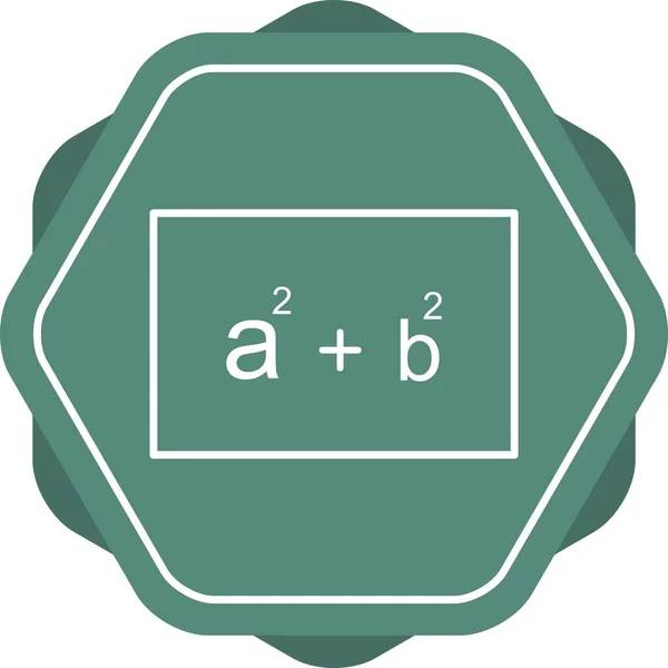 Icône Vectorielle Ligne Formule Unique — Image vectorielle