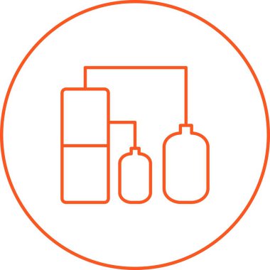 Eşsiz Hava İstasyonu Satır Vektörü Simgesi