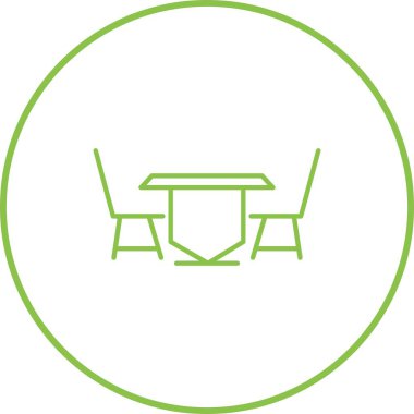 Eşsiz Öğle Yemeği Tablosu Satır Vektörü Simgesi