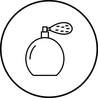 Benzersiz Parfüm Şişesi Satır Vektörü Simgesi