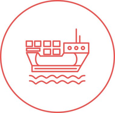 Eşsiz Sevkiyat Vektör Satır Simgesi