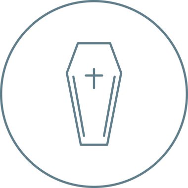 Eşsiz Tabut Satır Vektörü Simgesi