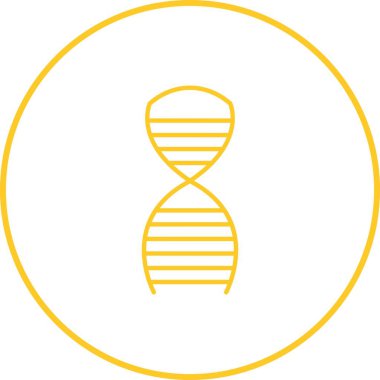 Eşsiz DNA Yapısı çizgi vektörü simgesi