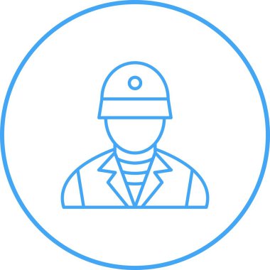 Eşsiz Asker Vektör Satırı Simgesi