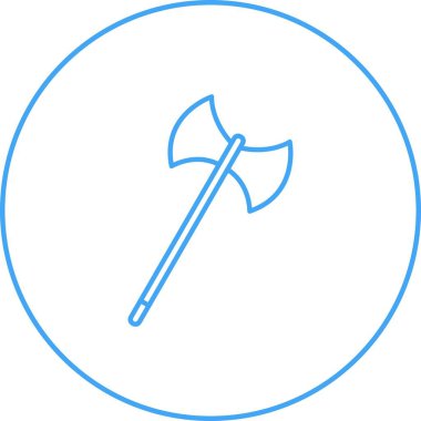 Eşsiz Axe Satır Vektörü Simgesi