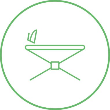 Eşsiz Demir Duruş Çizgisi Vektör Simgesi