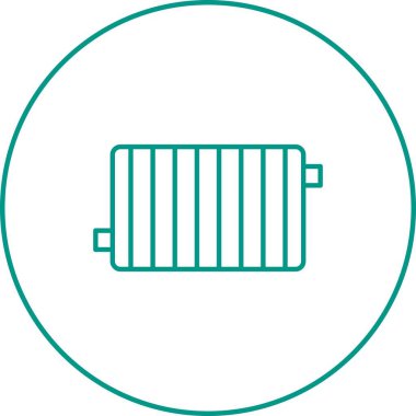 Eşsiz Radyatör Satır Vektörü Simgesi