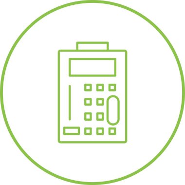 Benzersiz ATM Servis Satır Vektörü Simgesi