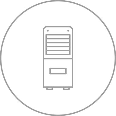 Benzersiz Mobil Klima Satır Vektörü Simgesi