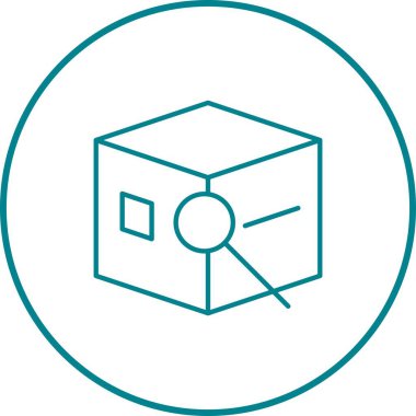 Eşsiz İzleme Satırı Vektörü Simgesi