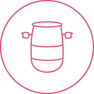 Eşsiz Namlu Çizgisi Vektör Simgesi