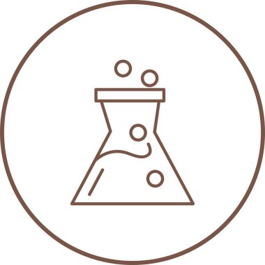 Benzersiz şişe çizgi vektör simgesi