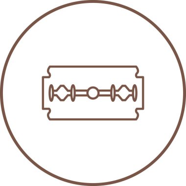 Eşsiz Ustura Bıçağı Satır Vektörü Simgesi