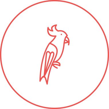 Eşsiz Papağan Satır Vektörü Simgesi