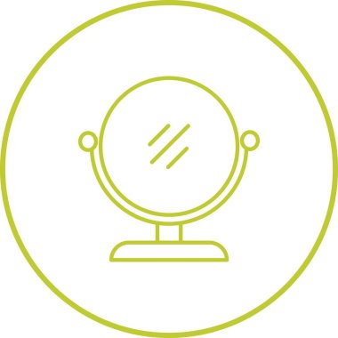 Benzersiz Ayna Çizgisi Vektör Simgesi