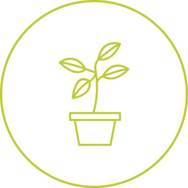 Eşsiz Bitki Vektör Satırı Simgesi